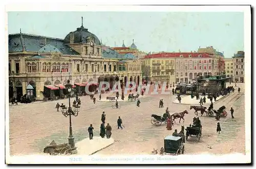 Cartes postales Nice Casino municipal et place Massena