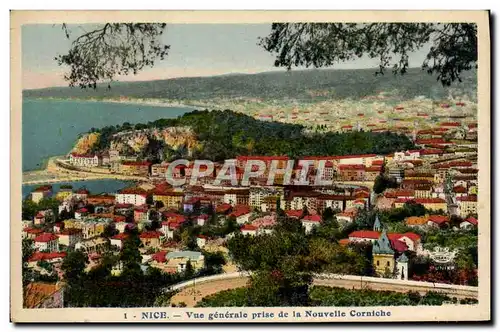 Cartes postales Nice Vue Generale Prise de la Nouvelle Corniche