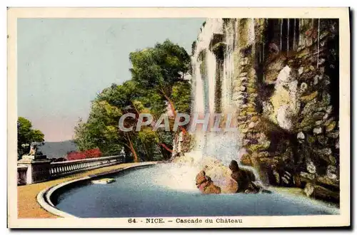 Cartes postales Nice Cascade du Chateau