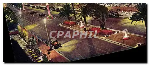 Cartes postales moderne Nice La Nuit La Promenade des Anglais