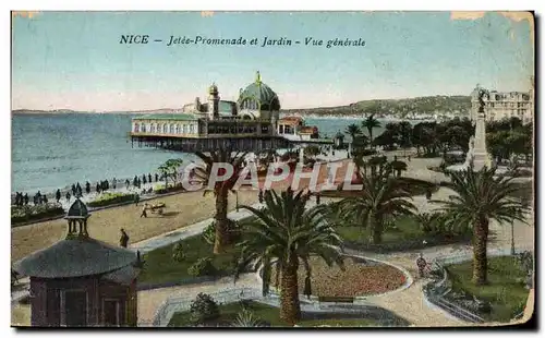 Ansichtskarte AK Nice Jetee Promenade et Jardin Vue Generale