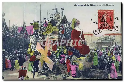 Cartes postales Nice Carnaval de La Belle Meuniere