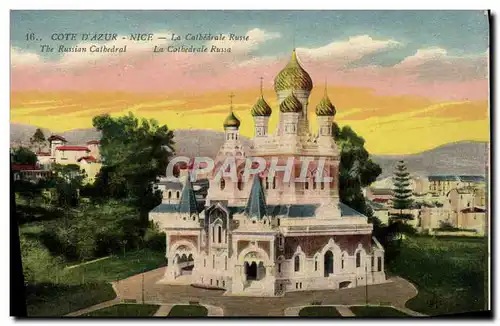 Cartes postales Nice La Cathedrale Russe Russie Russia