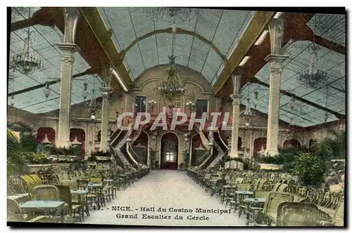 Ansichtskarte AK Nice Hall di Casino Municipal Grand Escalier du Cercle