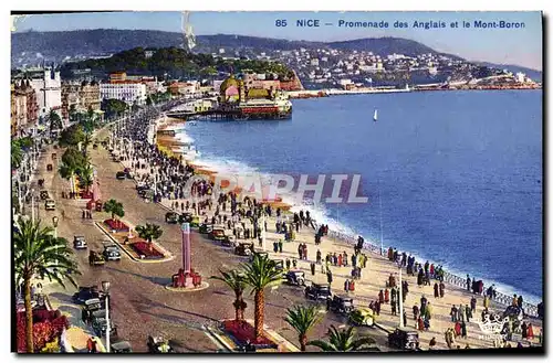 Ansichtskarte AK Nice Promenade des Anglais Et le Mont Boron