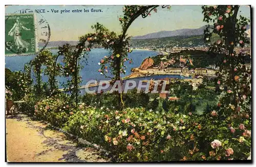 Cartes postales Nice Vue Prise entre les Fleurs