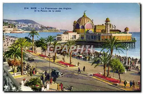 Cartes postales Nice La Promenade Des Anglais et le Palais de la jetee