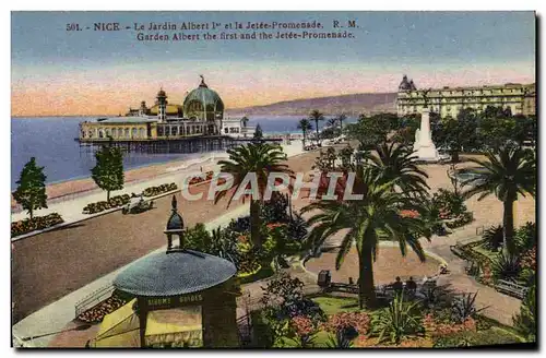 Cartes postales Nice Le Jardin Albert 1er et la Jetee Promenade