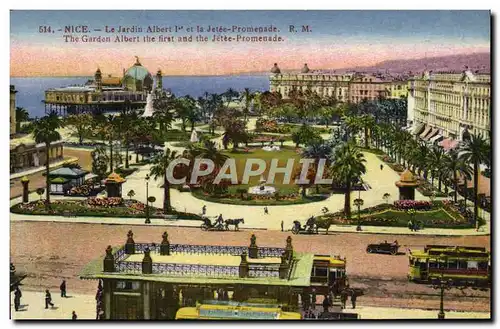 Cartes postales Nice Le Jardin Albert 1er et la Jetee Promenade