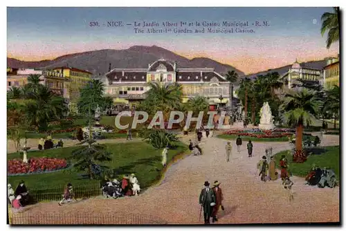 Cartes postales Nice Le jardin Albert 1er et le casino municipal