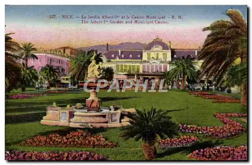 Cartes postales Nice Le Jardin Albert 1er et le Casino Municipal