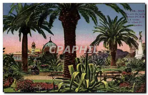 Cartes postales Nice Un Coin du Jardin Albert 1er