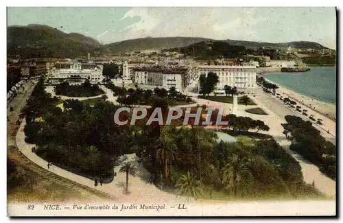 Cartes postales Nice Vue D&#39Ensemble du Jardin Municipal