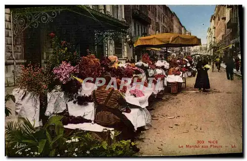 Cartes postales Nice Le Marche Aux Fleurs