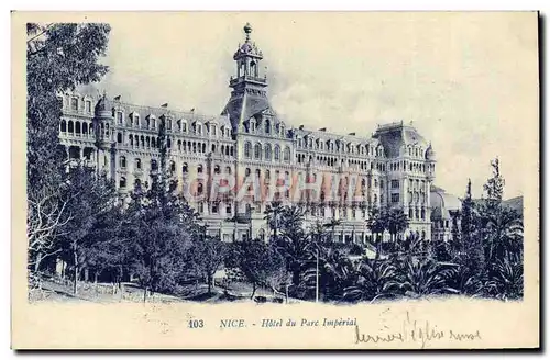 Cartes postales Nice Hotel du Parc Imperial