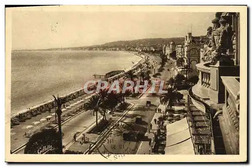 Cartes postales Nice Vue d&#39ensemble de la Promenade des Anglais