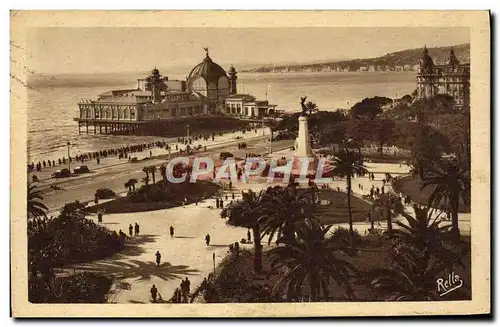 Cartes postales Nice Les Jardins Albert er et le Casino et la Jetee