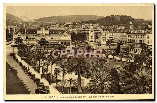 Ansichtskarte AK Nice Les Jardins Albert 1er Le Casino Municipal