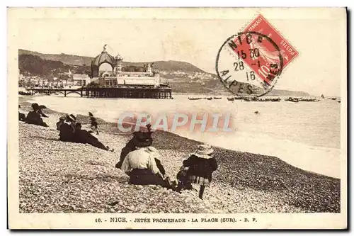 Cartes postales Nice Jetee Promenade La Plage