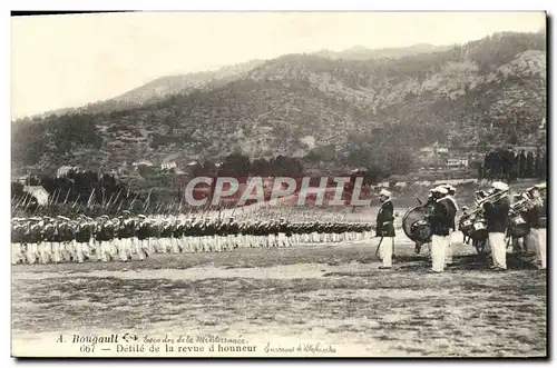 Cartes postales Environs de Villefranche Defile de la Revue d&#39honneur Militaria