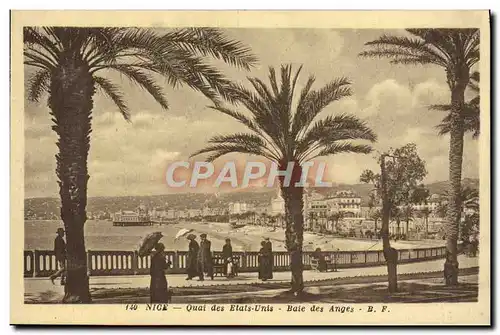 Cartes postales Nice Quai des Etats Unis Baie des Anges