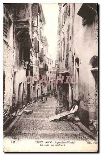 Ansichtskarte AK Vieux Nice La Rue du Malonat