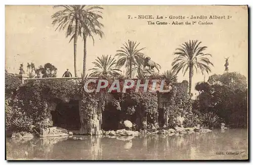 Cartes postales Nice La Grotte Jardin Albert 1er