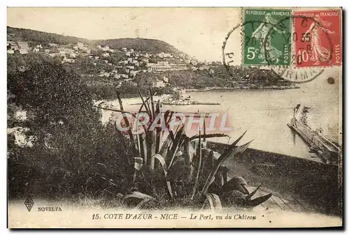 Cartes postales Nice Le Port vu du Chateau