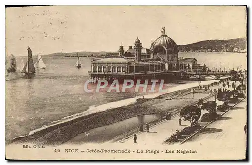 Cartes postales Nice Jetee Promenade La Plage Les Regates