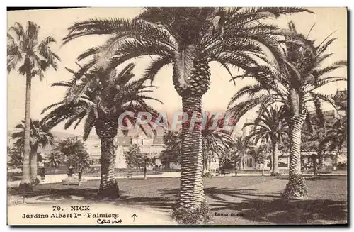 Cartes postales Nice Jardins Albert 1er Palmiers