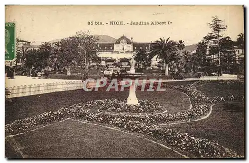 Cartes postales Nice Jardins Albert 1er