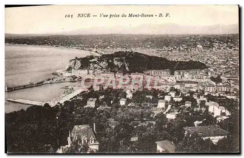 Cartes postales Nice Vue prise du Mont Boron