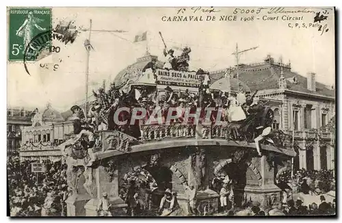 Cartes postales Carnaval de Nice 1908 Court Circuit