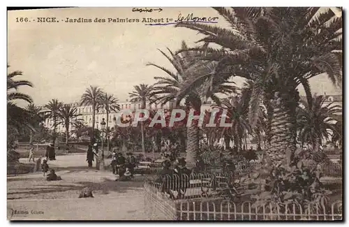 Cartes postales Nice Jardins des Palmiers Albert 1er