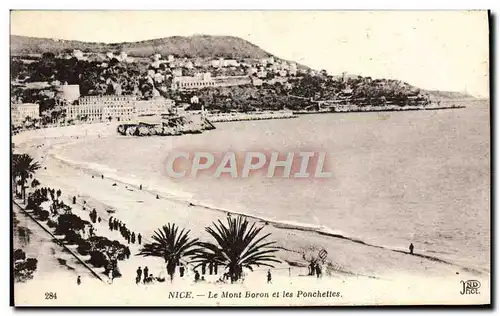 Cartes postales Nice Le Mont Boron et les Ponchettes