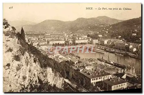 Cartes postales Nice Le Port vue du Chateau