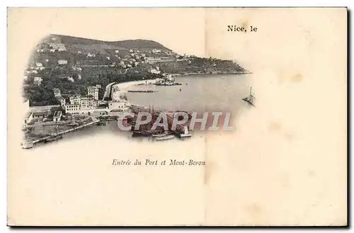 Cartes postales Nice Entree du Port et Mont Boron