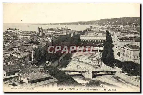 Cartes postales Nice Vue generale Les Quais