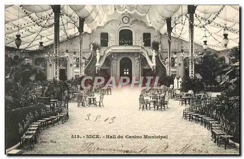 Cartes postales Nice Hall du Casino Municipal