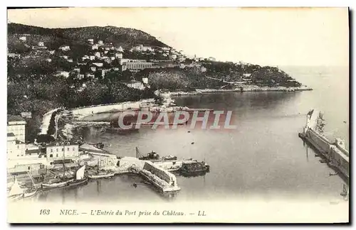 Cartes postales Nice L&#39Entree du Port prise du Chateau