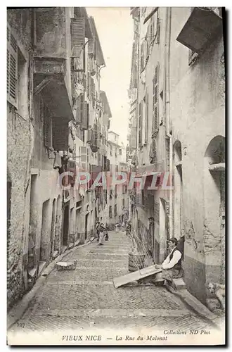 Cartes postales Vieux Nice La Rue du Malonat