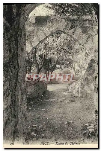 Cartes postales Nice Ruines du Chateau