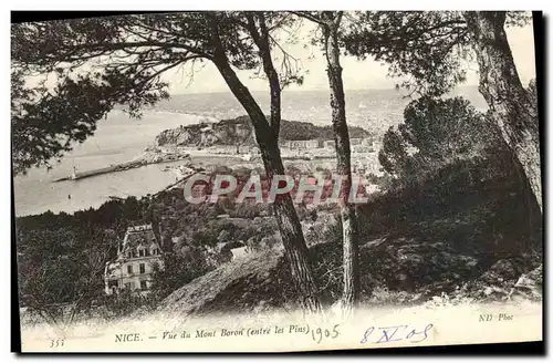 Cartes postales Nice Vue du Mont Boron