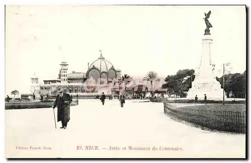 Ansichtskarte AK Nice Jetee et Monument du Centenaire