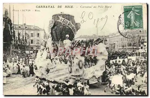 Cartes postales Carnaval de Nice Carnaval au Pote Nord Them polaire