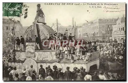 Cartes postales Carnaval de Nice La pochette de la bienfaisance