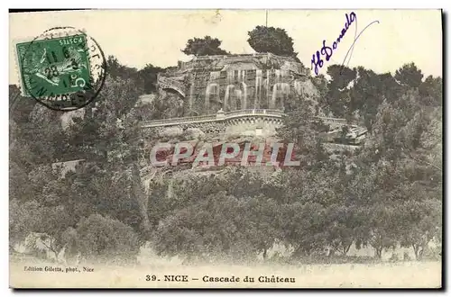 Cartes postales Nice Cascade du Chateau