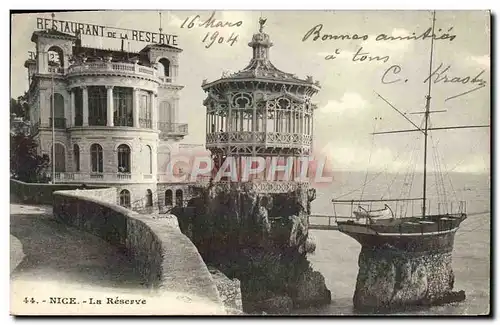 Cartes postales Nice La Reserve Bateau Restaurant