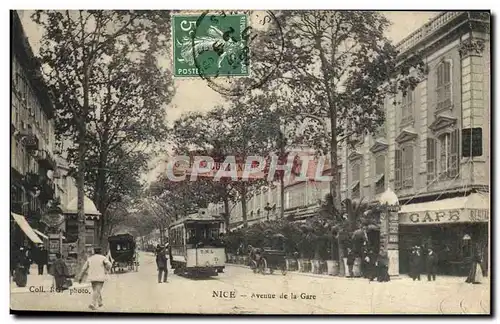 Cartes postales Nice Avenue de la Gare Tramway