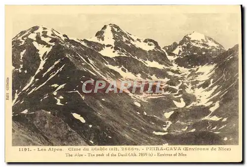 Ansichtskarte AK Les Alpes Cime du Diable Peira Cava Environs de Nice